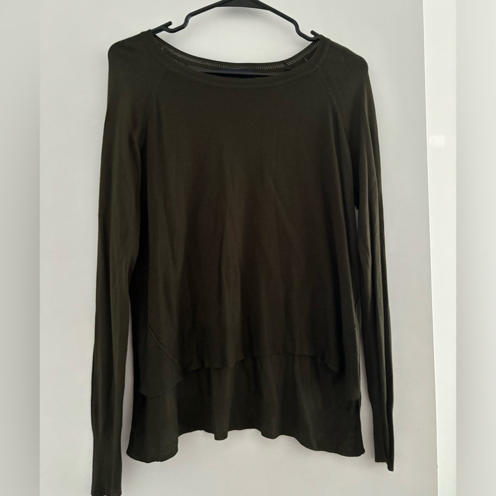 Zara Khaki Knit Top